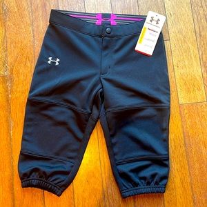 Under Armor Girl’s Softball/Baseball Pants Heatgear Black